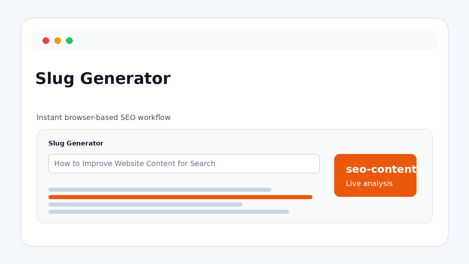 Slug Generator: Create Clean, Readable URLs From Any Text