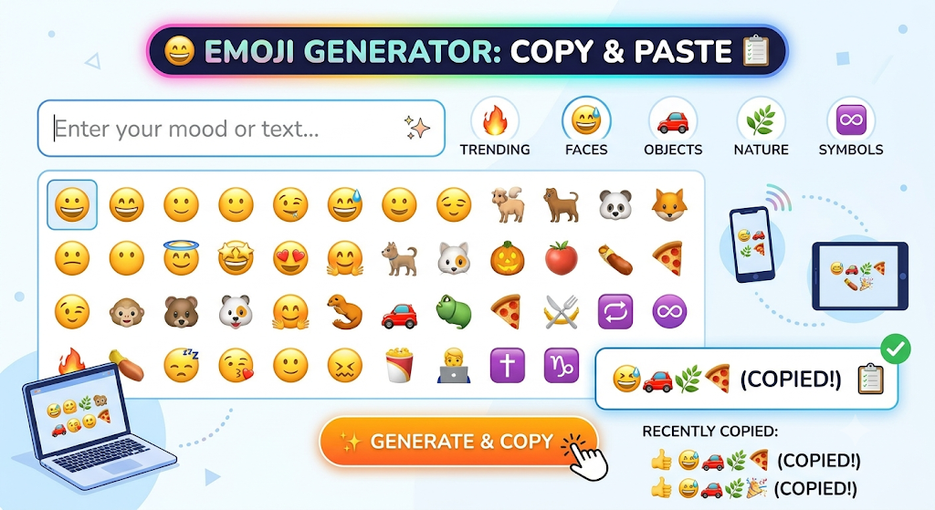 Emoji Generator Copy & Paste
